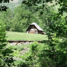 Једна од напуштених чобанских колиба у селу Стубло